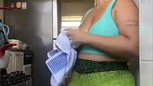 Super Tight Shorts Splitting Her Wet Pussy In Public Flash