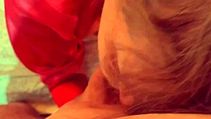 yo this bbw granny in red hood sucks like crazy 🍆😍 stockings fishnets moaning blue eyes