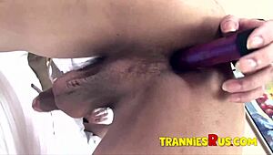 Cute Thai ladyboy strikes hot pose for Trannies R Us