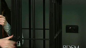 i'm her caged sub and master rams my ass hard in bdsm lesson