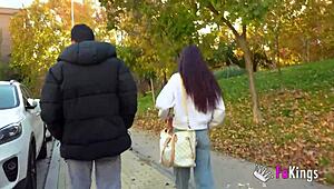 petite sofia sweet squeezes 10-inch cock so hard what a nympho in shower fakings!