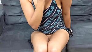 damn that big ass brazilian babe moans loud on cock