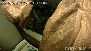 muscular bodybuilder rips clothes rubbing huge clit desperately