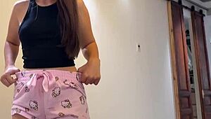 stepsis yanks off condom begs bro's creampie deep in tight pussy omg