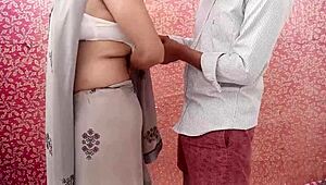 Stepmom Aunt Grabs Stepson Huge Cock While Fixing Her Bra Hook Dirty Talk Indian Creampie Assfucking