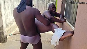 wanna see these fat ass neighbors compete in a wild pussy fucking contest?