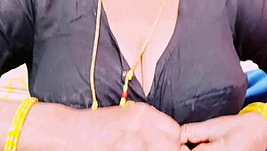 Indian aunty's big boobs tight pussy fucks daughter's husband dirty talk