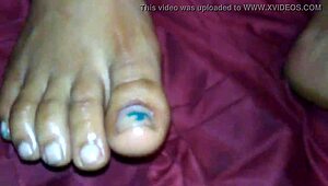 god, i love givin' this ebony footjob till cumshot explodes