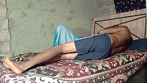 Hot desi sister-in-law seduces step-brother-in-law bathroom sex