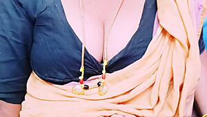Indian aunty's big boobs tight pussy fucks daughter's husband dirty talk