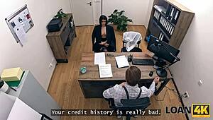 Skilful Office Massage Turns into Hardcore Shaved Pussy Fuck