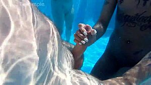 i dive into wild swimming pool orgy frenzy