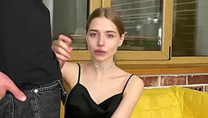 California babe slurps and jerks cock day 10 straight