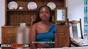 hey petite 18yo ebony's tight pussy gets stretched by bwc tourist