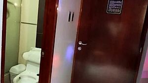Spy peruvian cuñada bathing then fuck her doggystyle on top wet