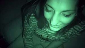 Damn this hot spanish teen exgf rides cock wild in nightvision