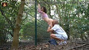 he got down in the public park and licked my wet pussy till orgasm with his girlfriend watching