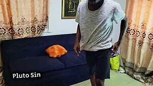 Sexy petite neighbor rides my big black cock begging for more