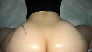 Babe spread pussy for big black monster cock in bathroom interracial