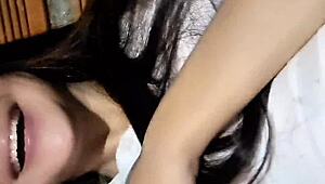 Colombian Bunny Neighbor Fingers Huge Tits and Fat Ass in Miniskirt!