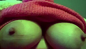 Artemisia Love Bounces Huge Italian Natural Tits in Hot Steamy Solo