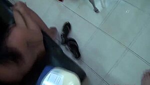 Wow amateur chubby thai ladyboy ava jerks off first time!
