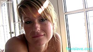 skinny bdsm model candy oiled ass legs whipped brutally hard