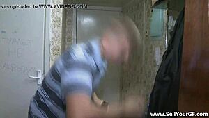 Skinny Girlfriend Rides Double Cumshot Blowjob