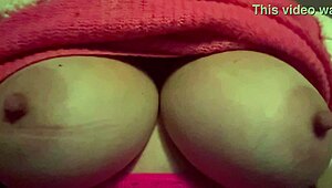 Artemisia Love Bounces Huge Italian Natural Tits in Hot Steamy Solo