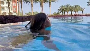 Sexy Monika Fox Swims Naked in Pool and Hot Country Sea