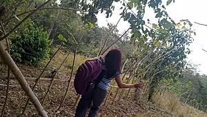 i crave dick in the jungle as stepmom's slut fucking outdoors