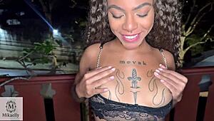 gringo pounds young brazilian housewife creampie while cuckold watches