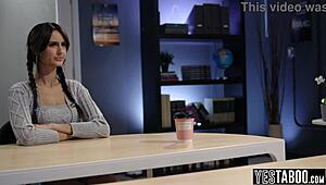 Lesbian Latina Milf Teacher Pounds Two Petite Redhead Students Classroom Hard