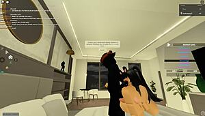 roblox slut deepthroats monster cock then rides doggystyle