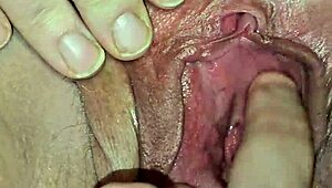 milf spreads big tits wide for intense solo session