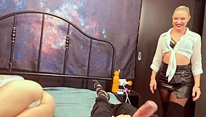 dude, my stepmom caught me jerking off next to sleeping stepsis and joined the sloppy deepthroat