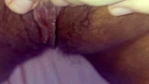 watch this horny latina's big pulsing pussy clit tease you wildly!