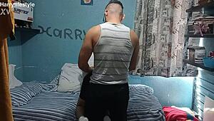 Watch This Big Ass Shake Your Cock In Homemade Condom Play