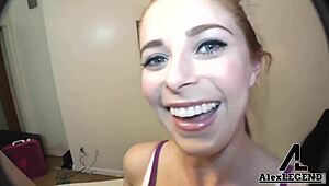 Sovereign Syre leads bisexual threesome with deepthroat facials and handjobs