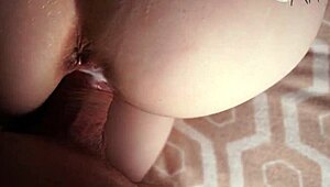 big cock slams extreme tight virgin pussy doggystyle closeup!