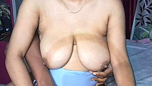 Indian bhabhi oils massive boobs massage