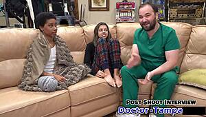 oh man dr tampa's procedure on aria nicole's tits n ass in latex gloves got me shakin 😵‍💫