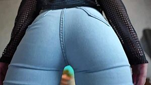 damn, check this pov jeans face sitting with that perfect ass shaking