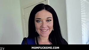 Shaving stepmom Megan Maiden's pussy turns into wild mommy anal pounding