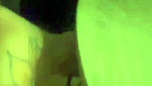 curvy tattooed latina blonde masturbates showing off her huge throbbing clit