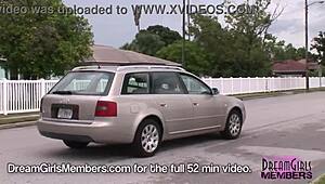 Bella's Massive Natural Tits Flash in Dangerous Public Skirt Spots