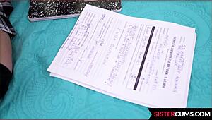 Bratty Dakota Burns Forced by Stepbrother Nicky Rebel in Garage Punishment