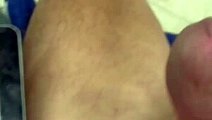 Nakedman15 spurts cum watching close-up mature pussy eating