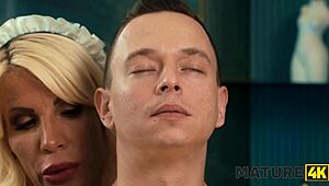 the hungarian cleaning lady ditches mop for big titjob on my throbbing cock instead