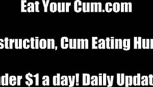open wide for my squirt cum cei instructions you pathetic femdom slave